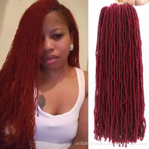 artificial ghana micro sister locs extension synthetic crochet braids, sister hair 2x sister dread faux locs in packs